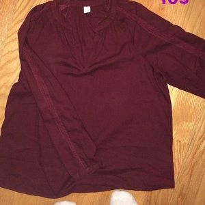 Maroon shirt